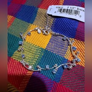 Monet Blue Crystal Bracelet